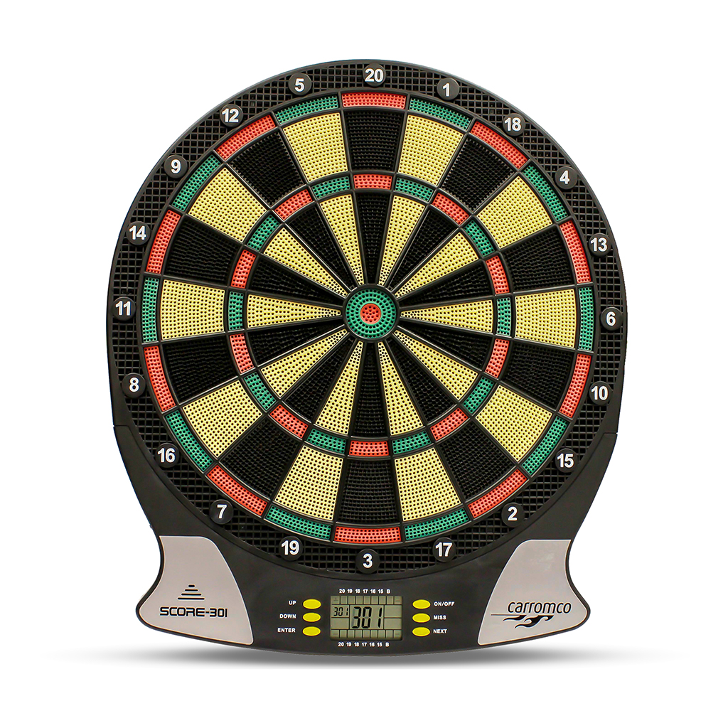 Score-301 #2 elektronische Dartscheibe , 4-Loch Abstand | Carromco