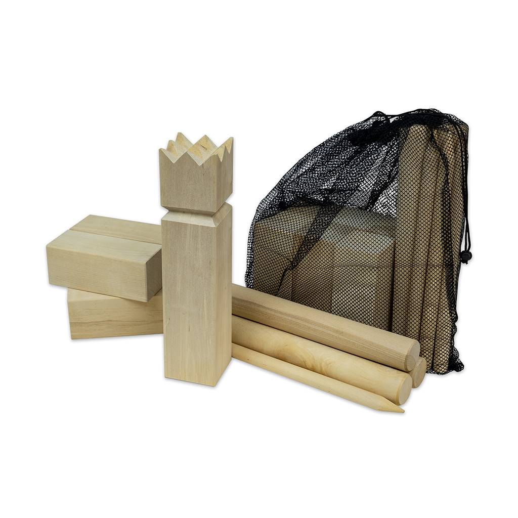 [07711] Carromco Spiel Wikingerschach - Kubb Schwedenschach Set, Wikinger Spiel