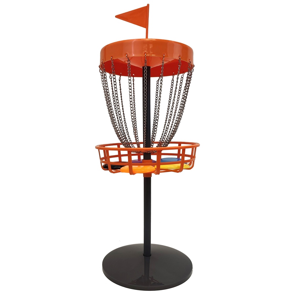 [70550] Carromco Spiel Carromco Disc Golf Set I Mobiler Frisbee Golf Korb mit 5 Wurfscheiben