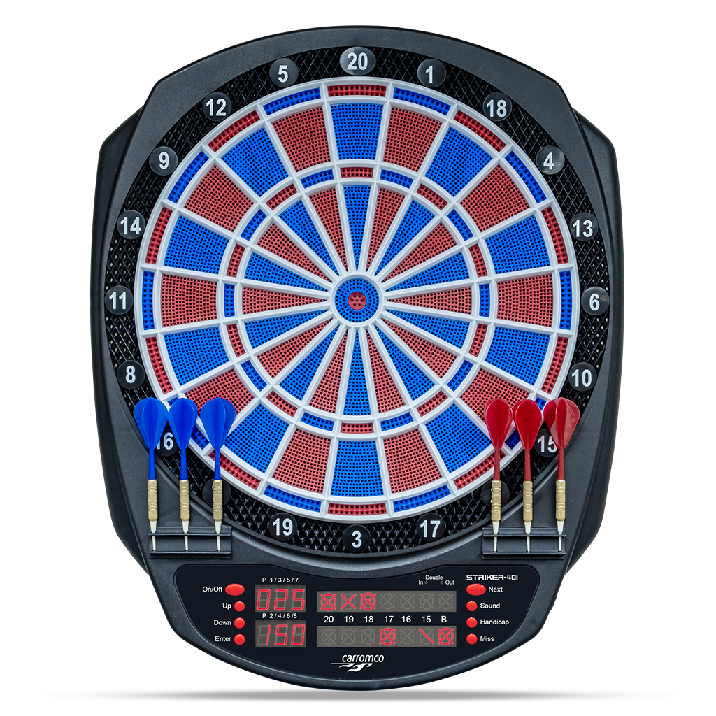 [92446] Carromco Zielscheibe Dartscheibe elektronisch Striker-401 – Softdartboard, Dart