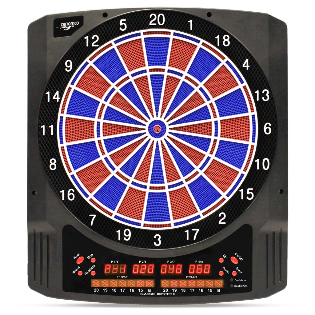 [92656] Classic Master II elektronische Dartscheibe mit Adapter | Carromco