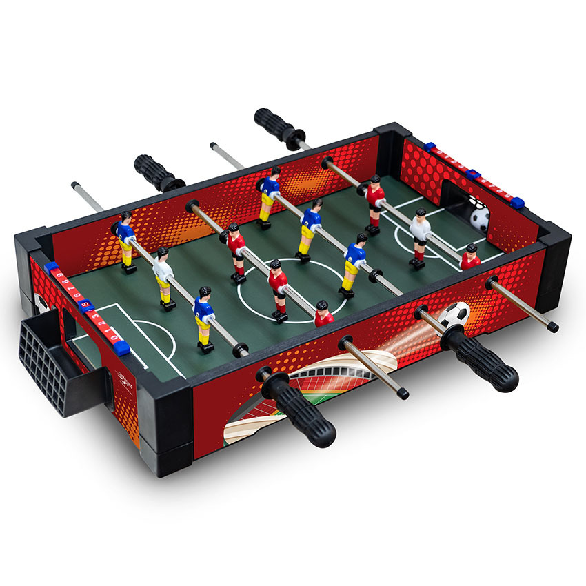 Carromco Mini-Tischkicker Fast-Kick-XM Mini Kicker Tischauflage - Kompakter Tischfußball