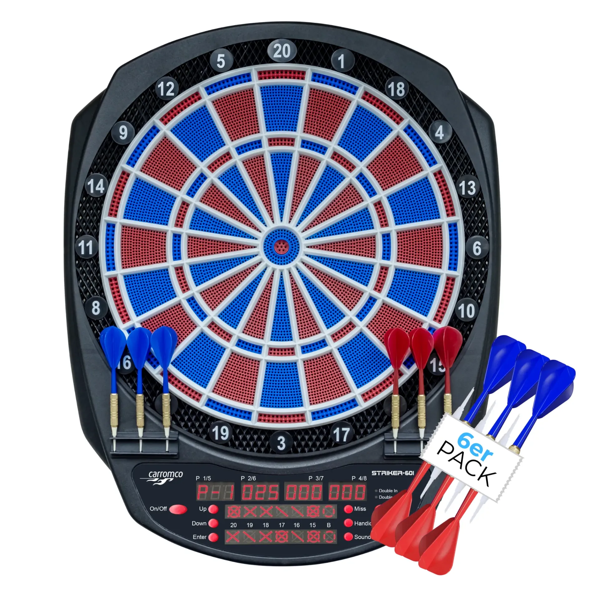 Carromco Target Electronic Dartboard STRIKER-601 – Soft Dartboard, Dart
