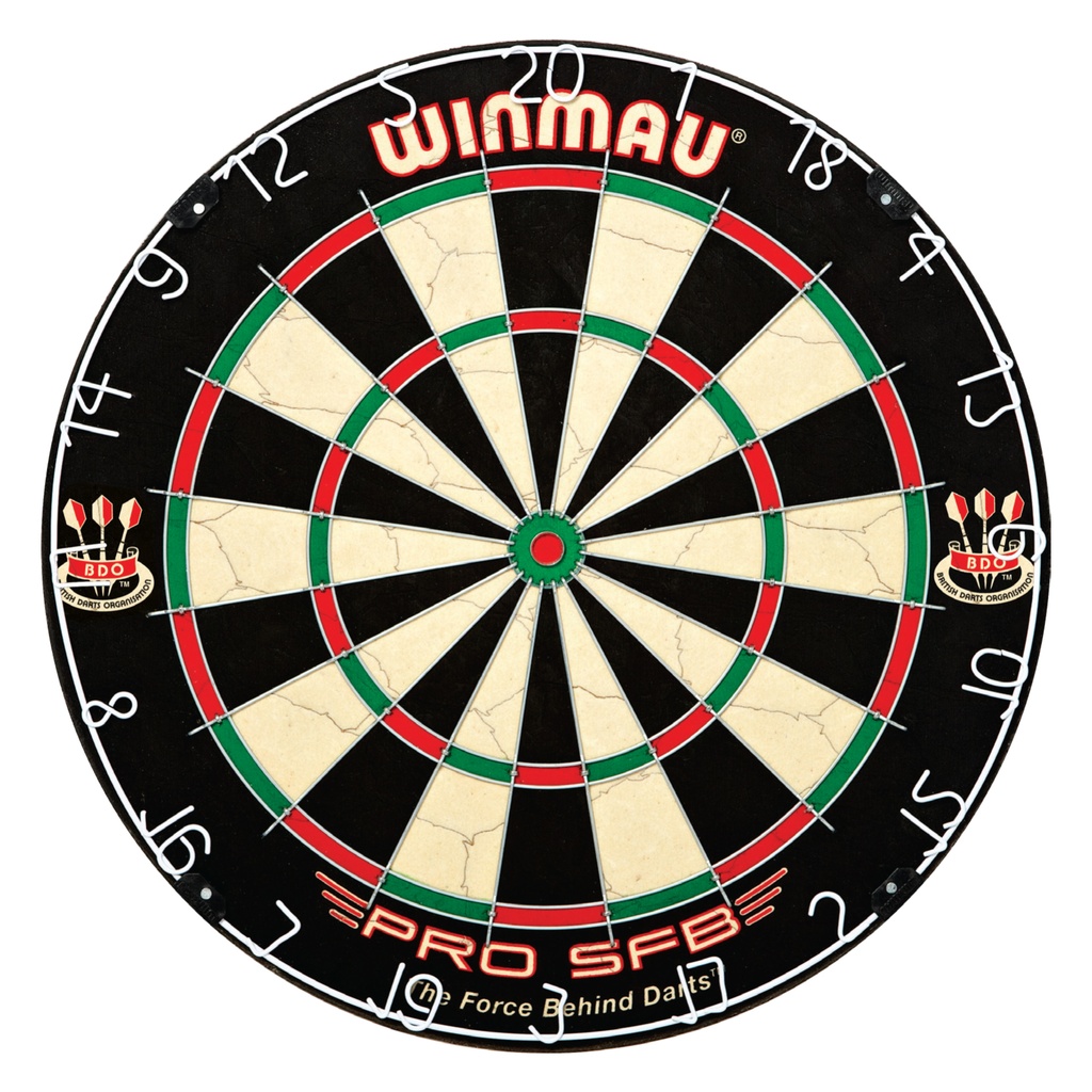 Carromco Dartscheibe Winmau Borsten Dart Scheibe Pro SFB, Darts, Steeldart