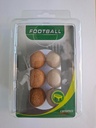 Kickerbälle 6er Set, 3x Kork-Weiß, 3x Kork-Natur | Carromcoo