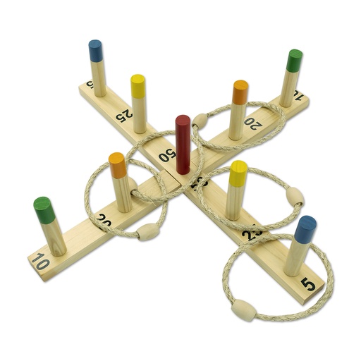 [07662] Wikinger Ringwurf Spiel, Holz | Carromco
