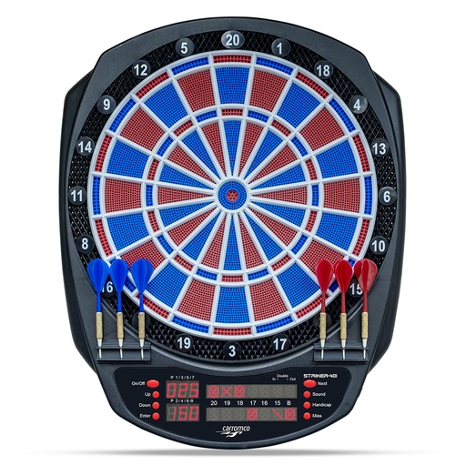 [92446] Striker-401 elektronische Dartscheibe mit Adapater | Carromco